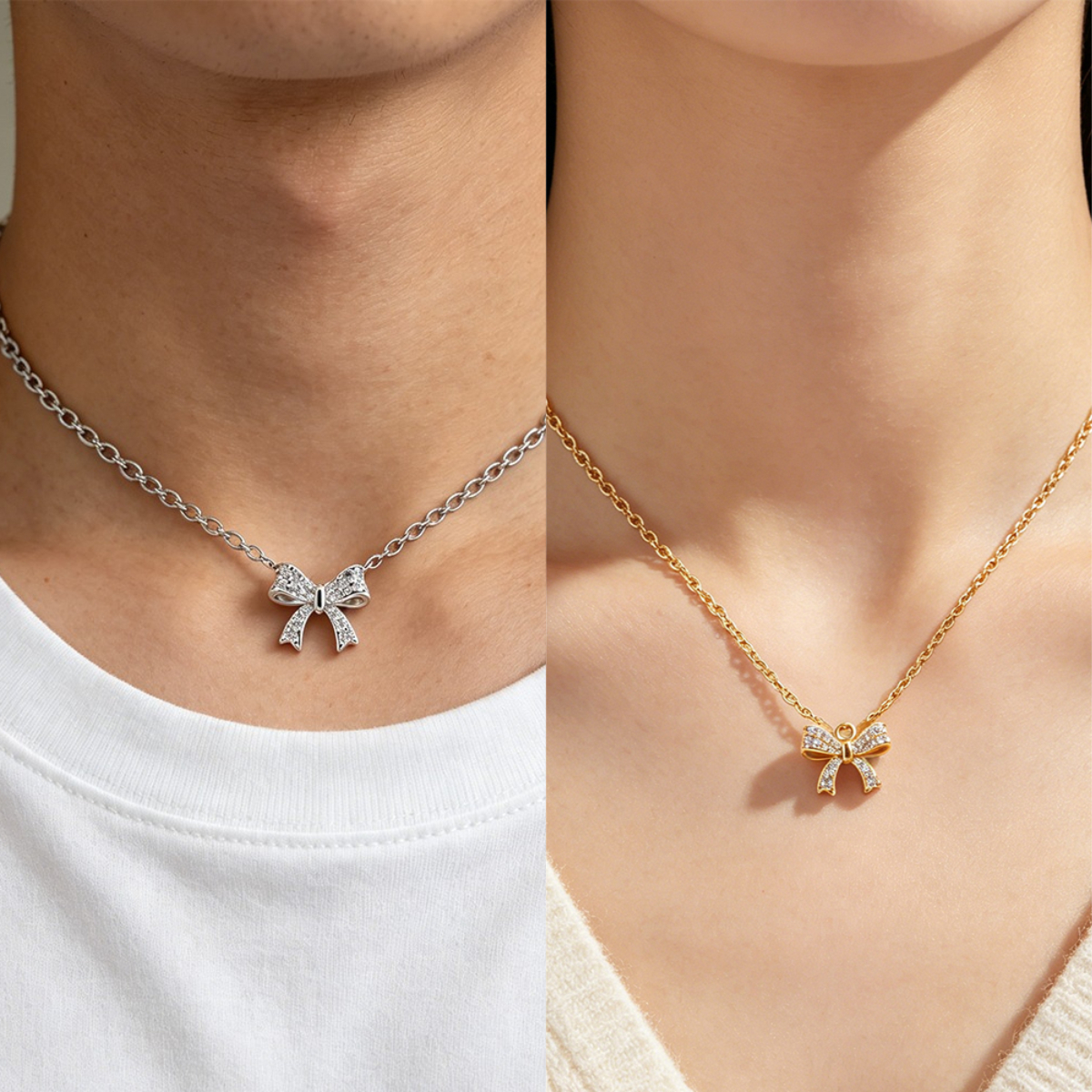 Eve Jewelry & Watches Distribuidor Oficial Rolex - Bow Pendant Necklace with High Shine