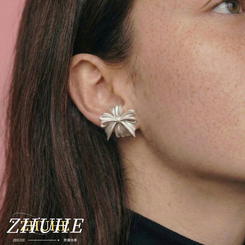 Eve Jewelry & Watches Distribuidor Oficial Rolex - Simple Bow Knot Copper Alloy Stud