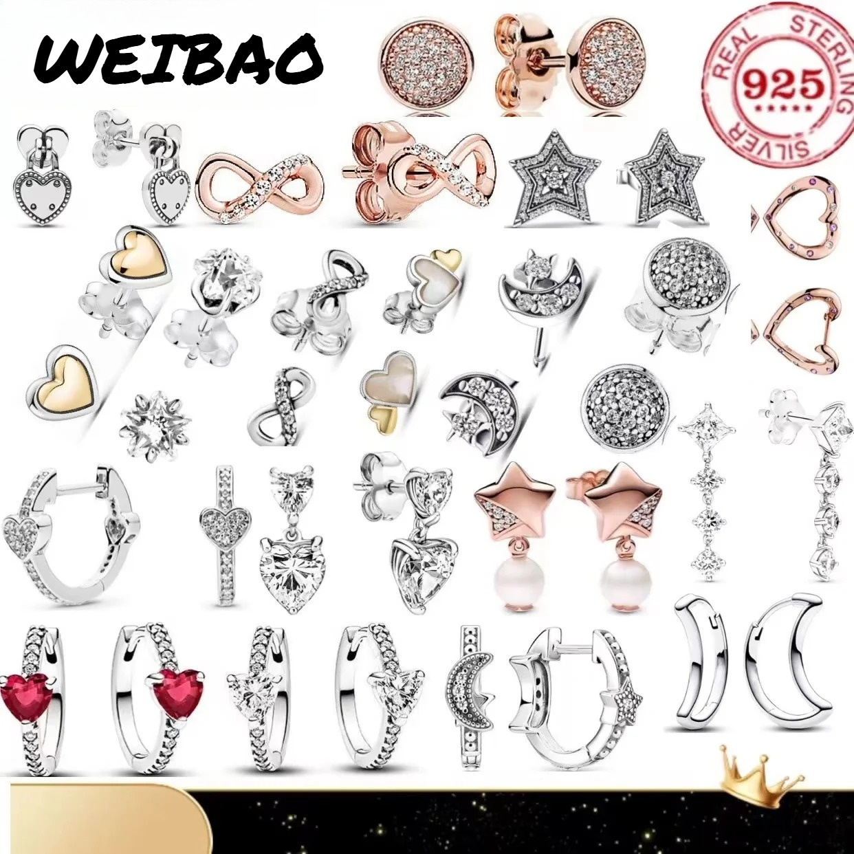 Jewelry & Watches Vitopoulos Reviews - Classic 100%925 pure silver star moon