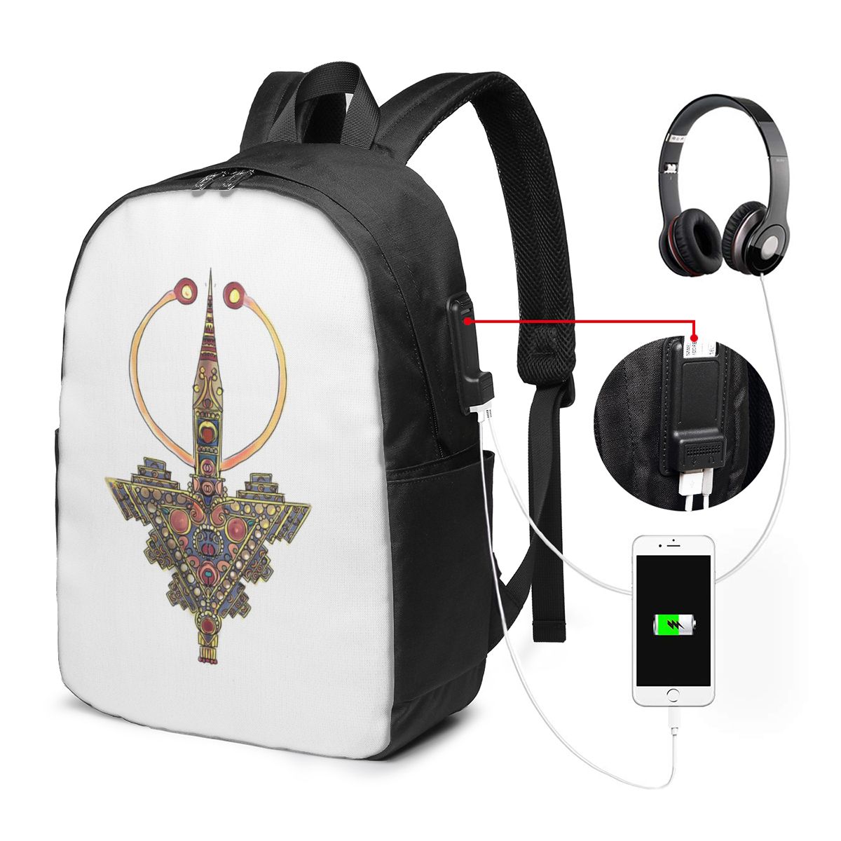 Jewelry & Watches Store - Kabyle Jewelry Amazigh MoroccoBackpack Travel Notebook