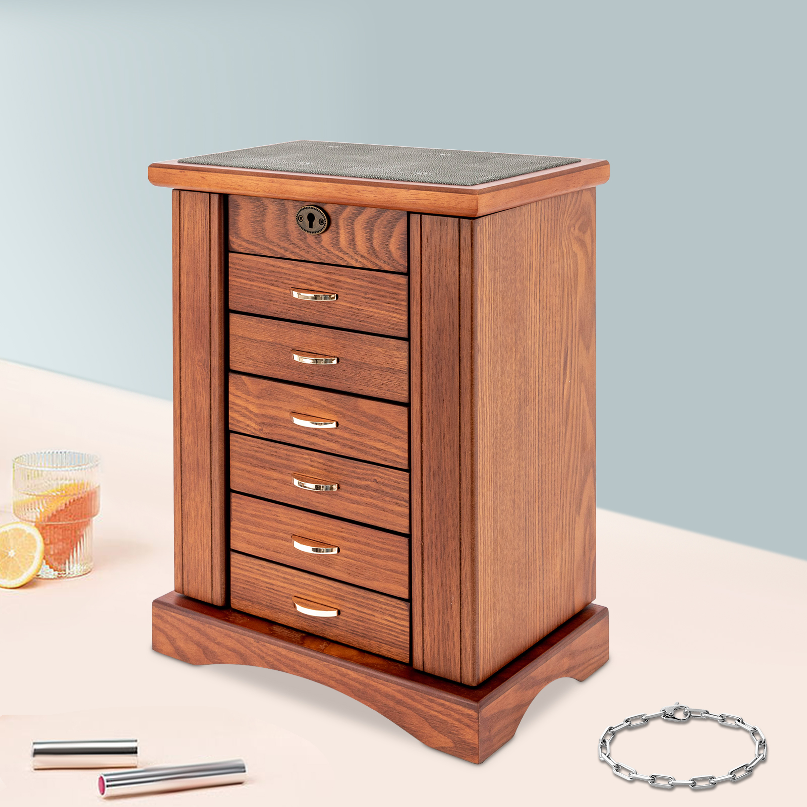 7 Layers Large Jewelry Box wit - огляд і ціна Jewelry And Watches Stores