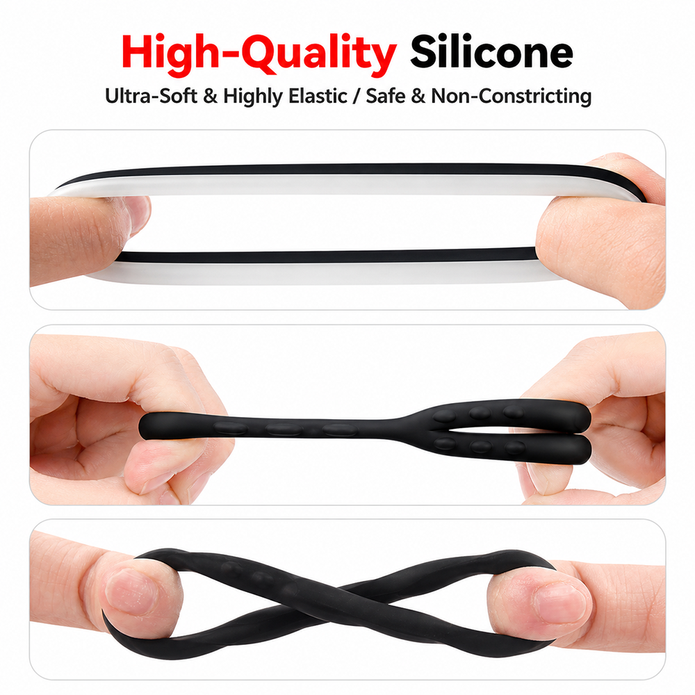 Waterproof Silicone Cock Ring  - огляд і ціна Couple Ring Set