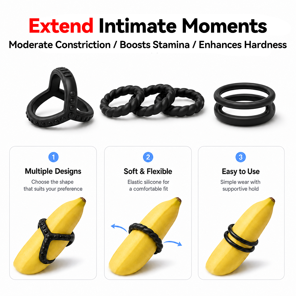 Waterproof Silicone Cock Ring  - огляд і ціна Couple Ring Set