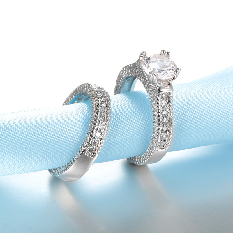 Elegant Wedding Engagement Cou - огляд і ціна Couple Ring Set
