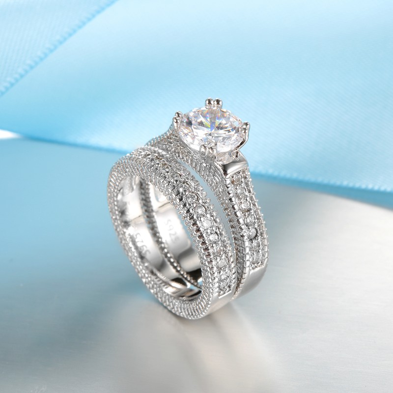 Elegant Wedding Engagement Cou - огляд і ціна Couple Ring Set