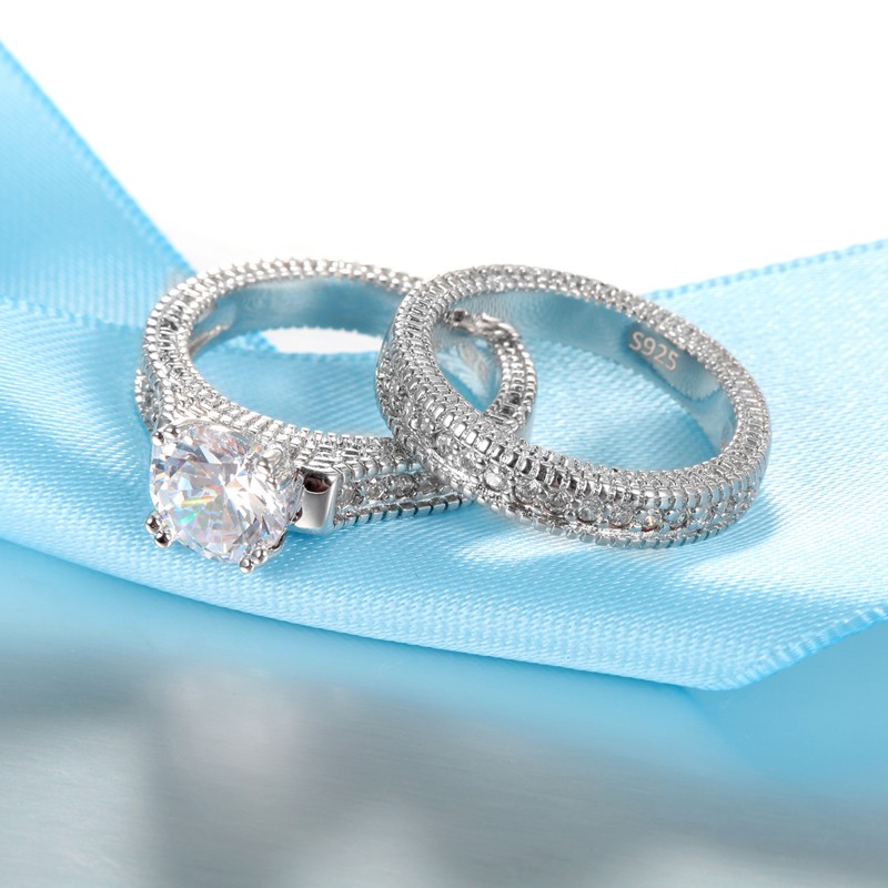 Elegant Wedding Engagement Cou - огляд і ціна Couple Ring Set