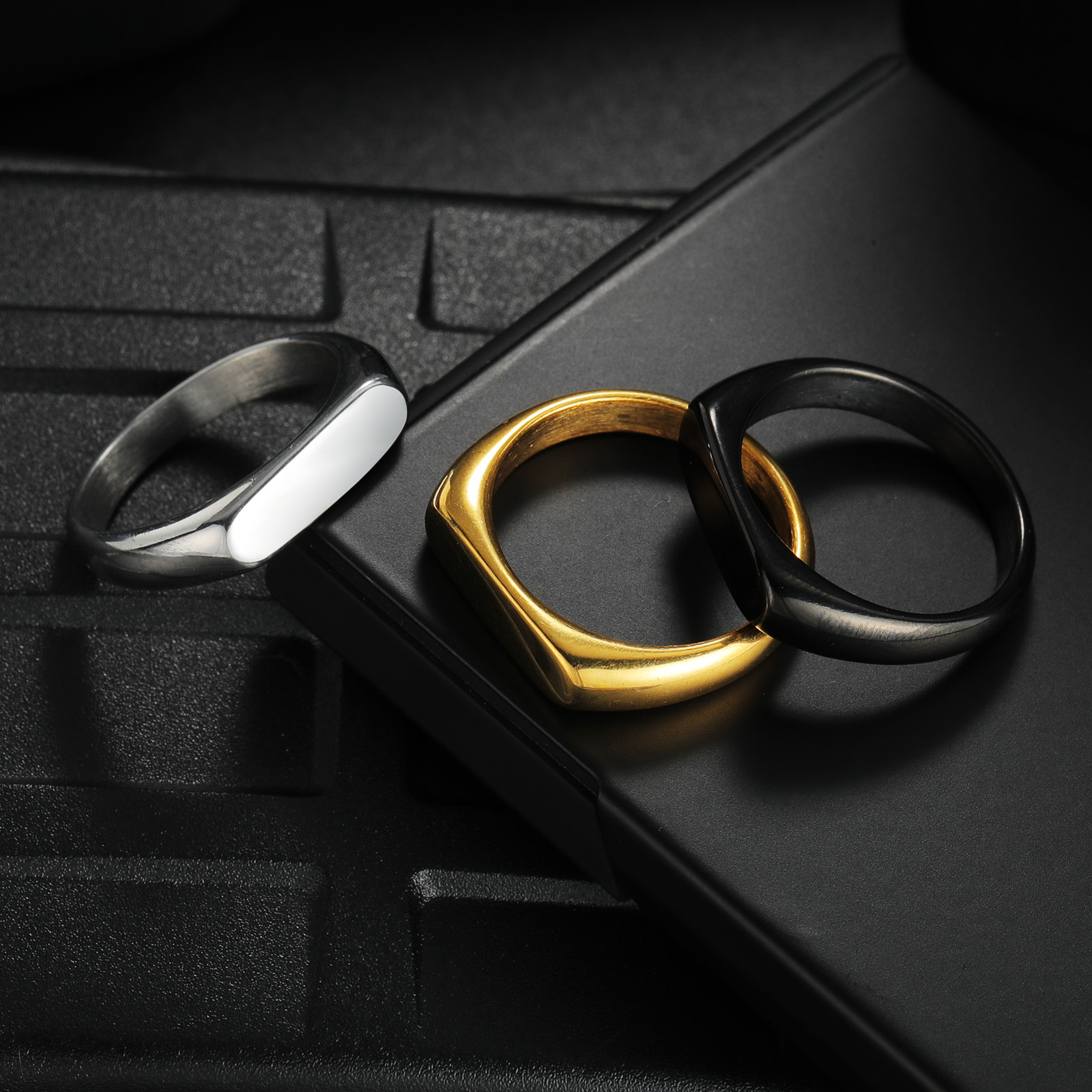 Customizable Stainless Steel S - огляд і ціна Couple Ring Set
