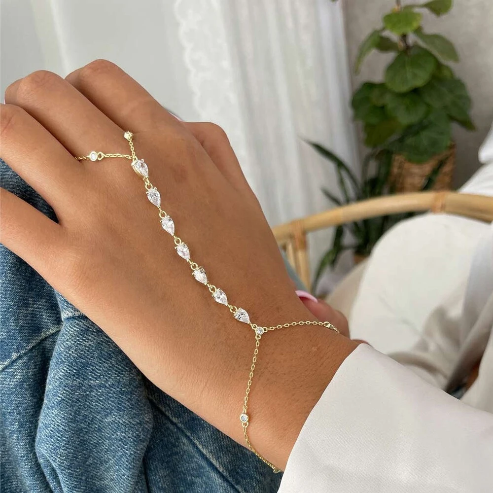 Fashion Zircon Teardrop Finger - огляд і ціна Jewelry & Watches Store