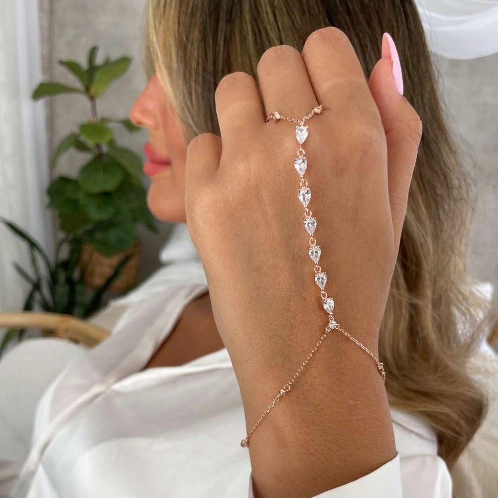 Fashion Zircon Teardrop Finger - огляд і ціна Jewelry & Watches Store