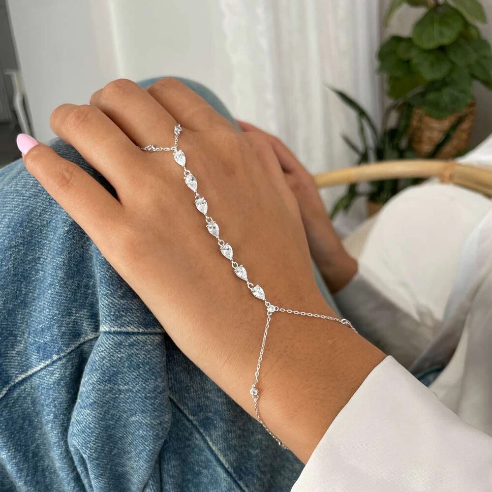 Fashion Zircon Teardrop Finger - огляд і ціна Jewelry & Watches Store