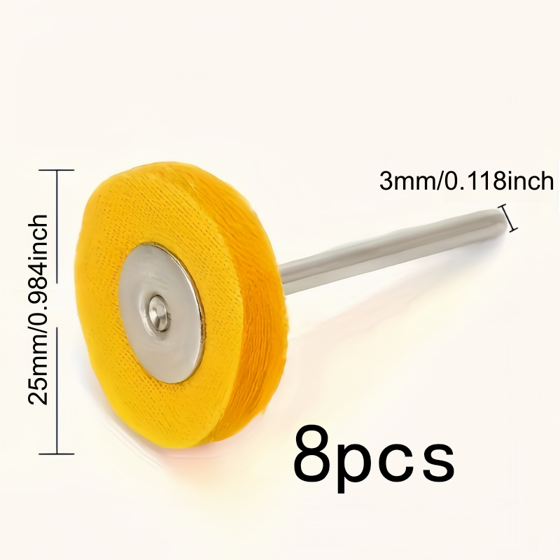 8Pcs 3mm Yellow Polishing Clot - огляд і ціна Jewelry With Watches