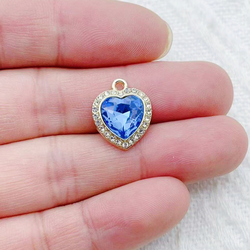 10pcs heart-shaped inlaid colo - огляд і ціна Jewelry & Watches Store