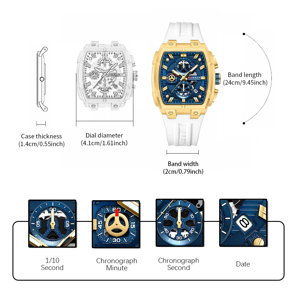 CURREN Luxury Vintage Watch fo - огляд і ціна Jewelry And Watches