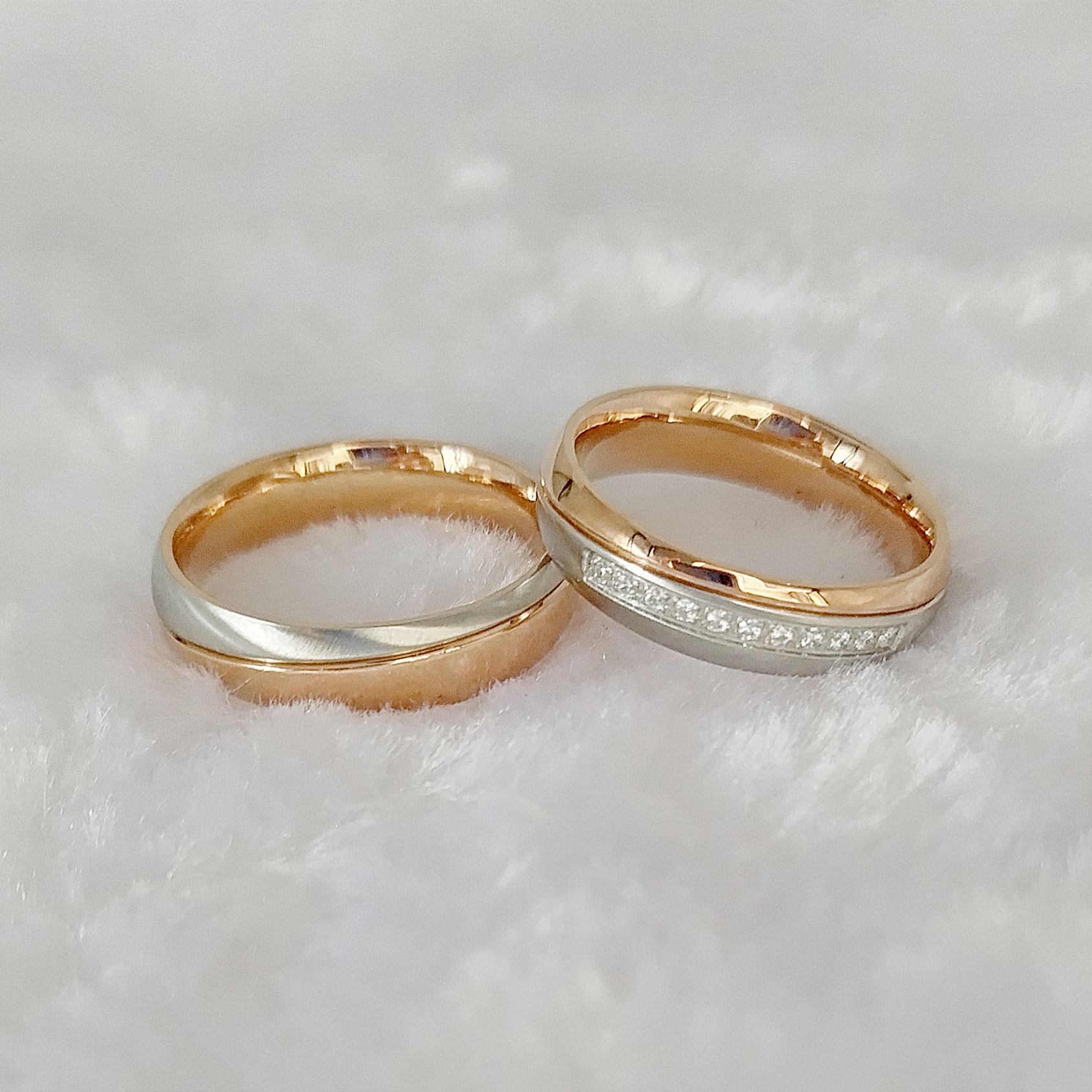 Designer Handmade 18K Rose Gol - огляд і ціна Couple Ring Set