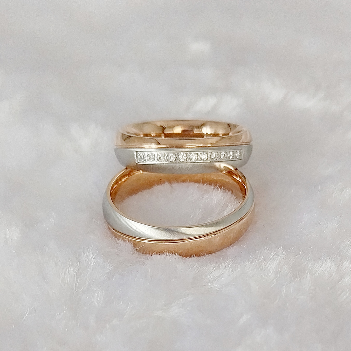 Designer Handmade 18K Rose Gol - огляд і ціна Couple Ring Set