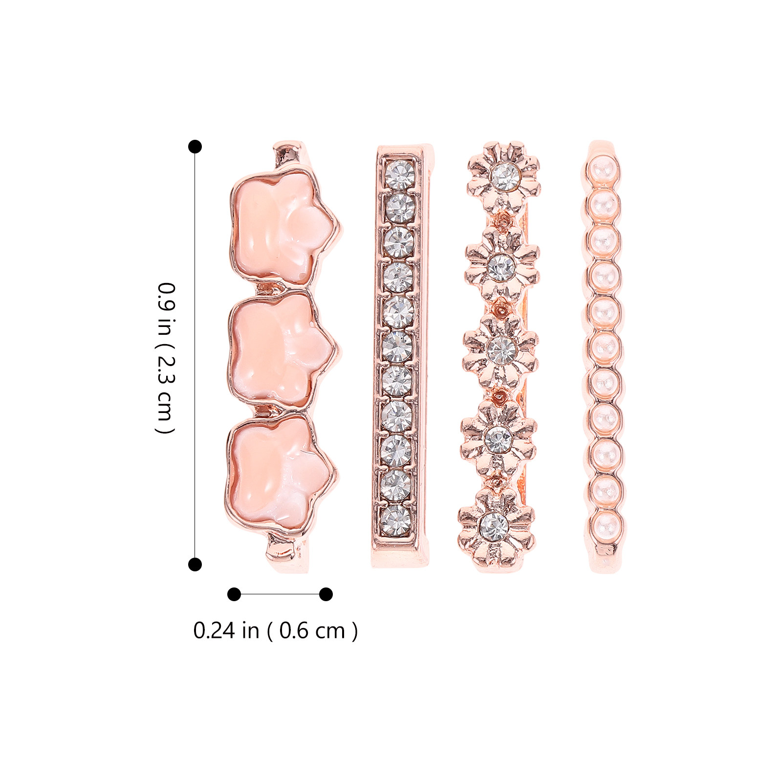 4Pcs Watch Band Charms Metal D - огляд і ціна Jewelry Y Watches