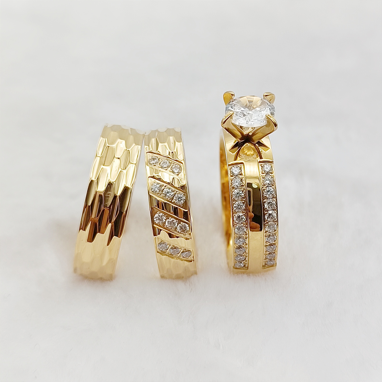 3pcs Anniversary Sale Matching - огляд і ціна Couple Ring Set