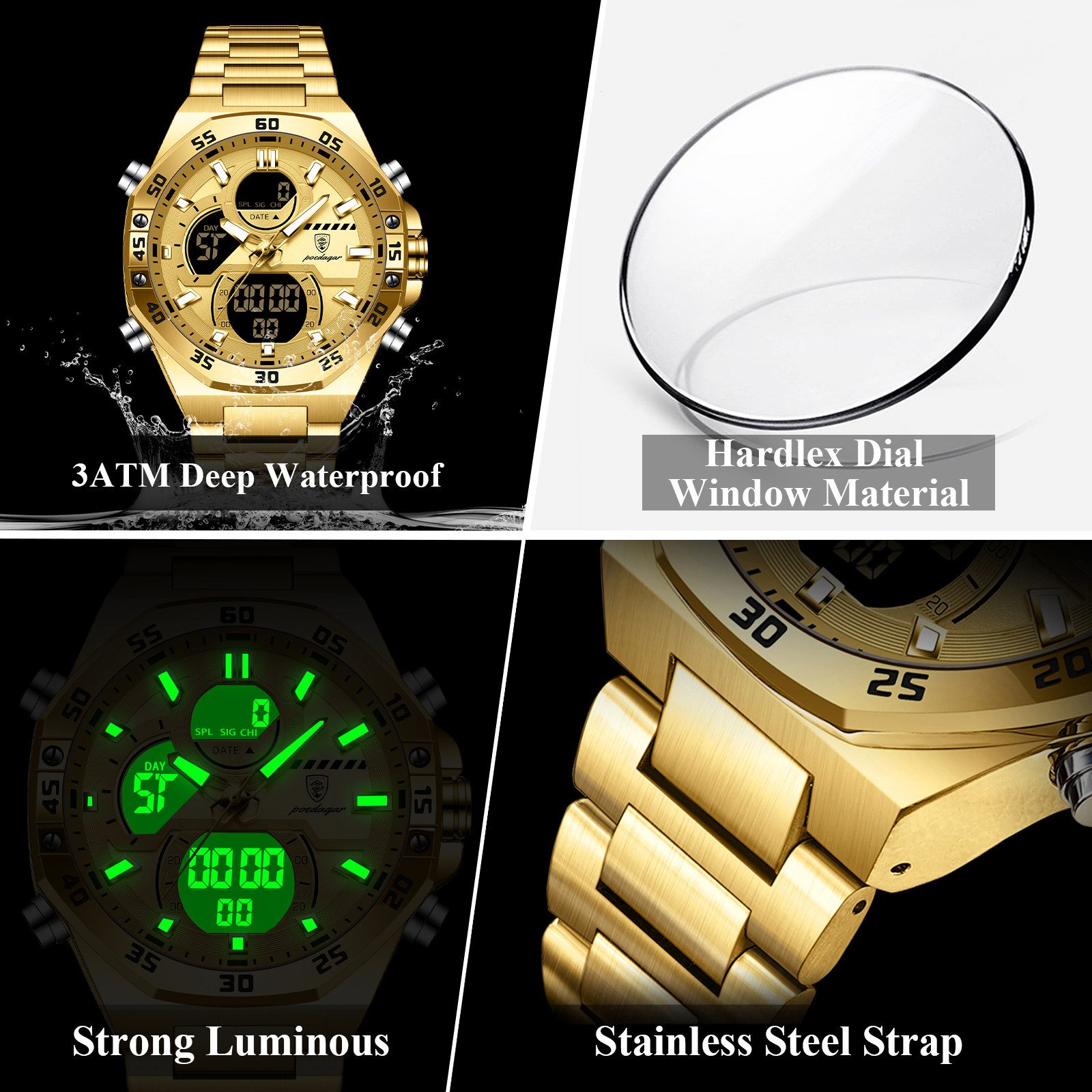 POEDAGAR Sport Men Watch LED W - огляд і ціна Jewelry And Watches