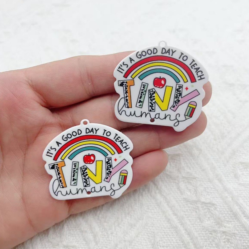10pcs Teacher's Day Acrylic Do - огляд і ціна Jewelry & Watches Store