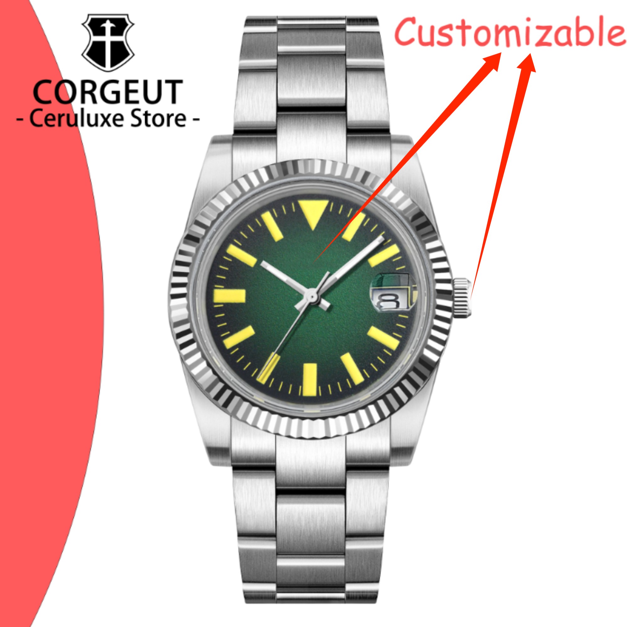 Custom Logo 36/39mm New NH35 A - огляд і ціна Jewelry And Watches