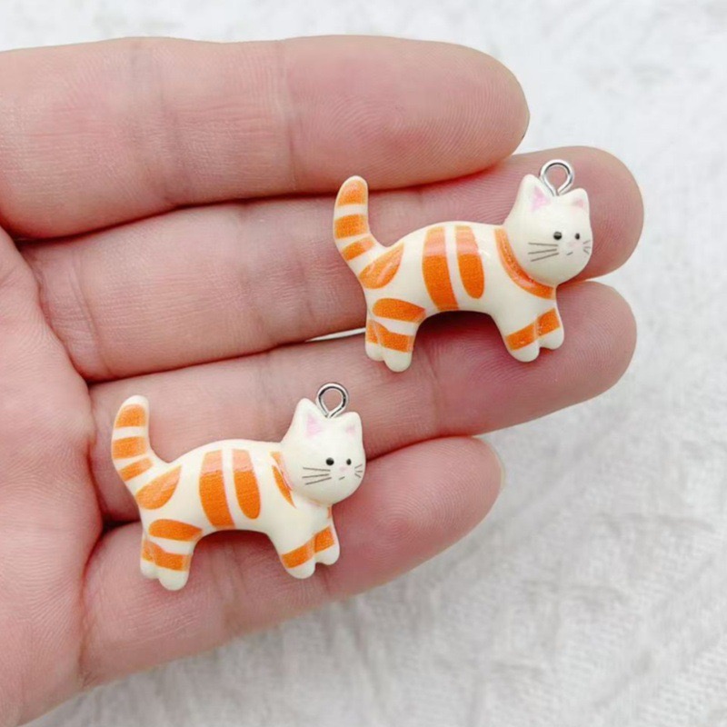 10pcs resin cartoon cat animal - огляд і ціна Jewelry & Watches Store