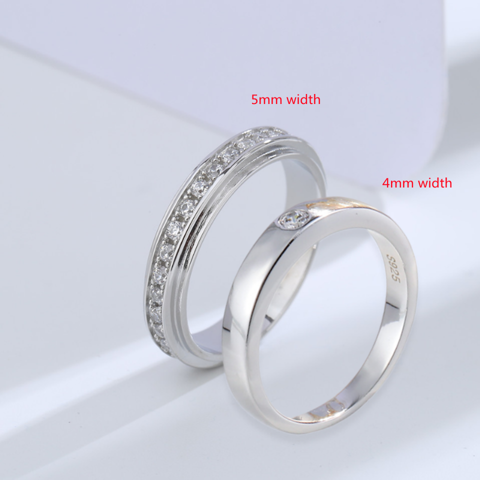 Buyee 925 Sterling Silver Coup - огляд і ціна Couple Ring Set