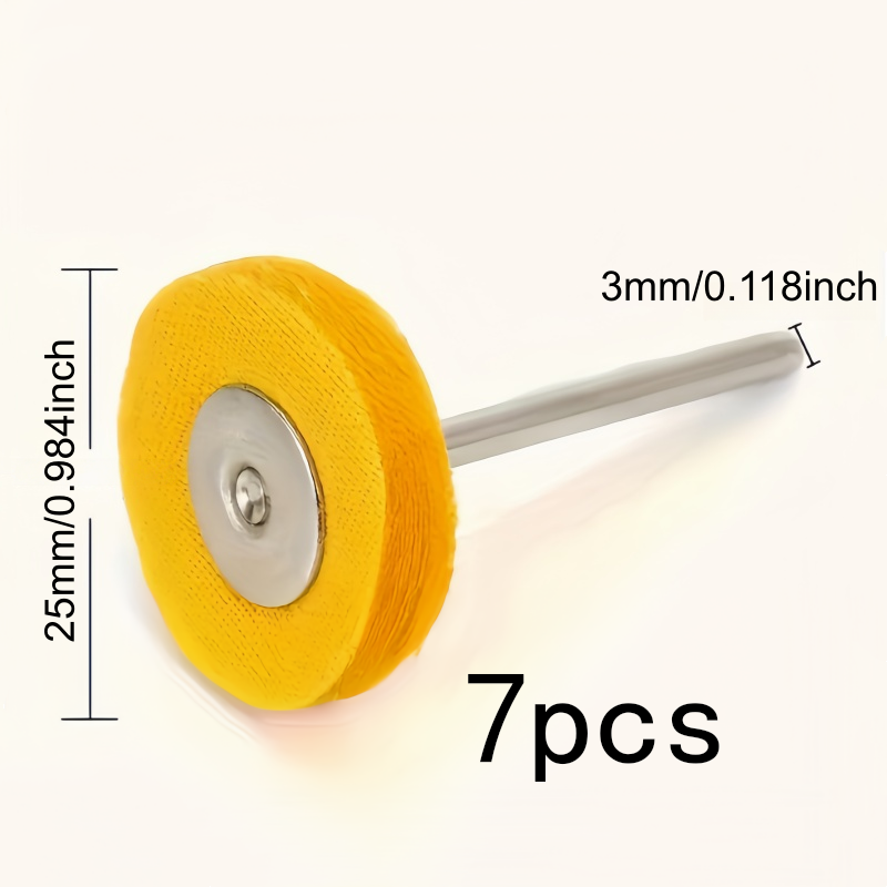 7Pcs 3mm Yellow Polishing Clot - огляд і ціна Jewelry With Watches