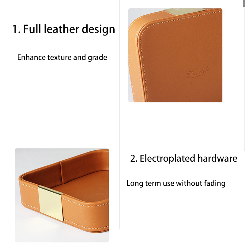 Leather Desk Tray Desktop Stor - огляд і ціна Jewelry And Watches Stores