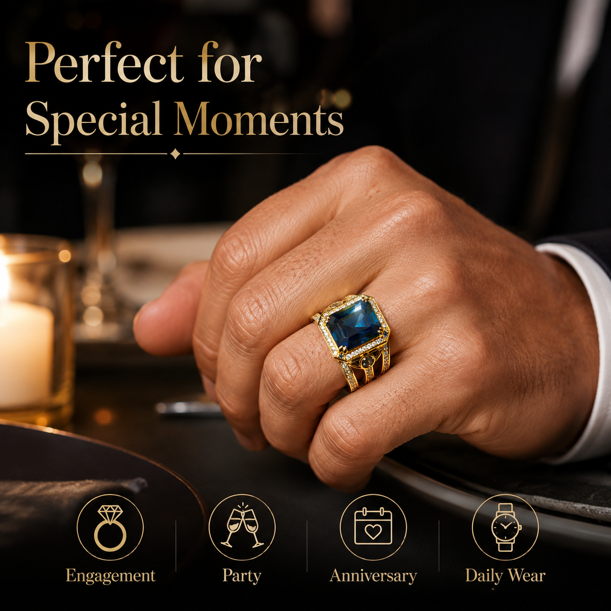 Bold Cubic Zirconia Inlaid Rin - огляд і ціна Eve Jewelry & Watches Distribuidor Oficial Rolex