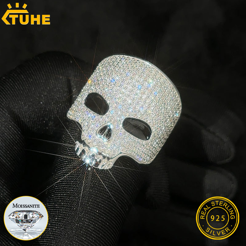 TUHE Unisex 925 Silver Skeleto - огляд і ціна Couple Ring Set
