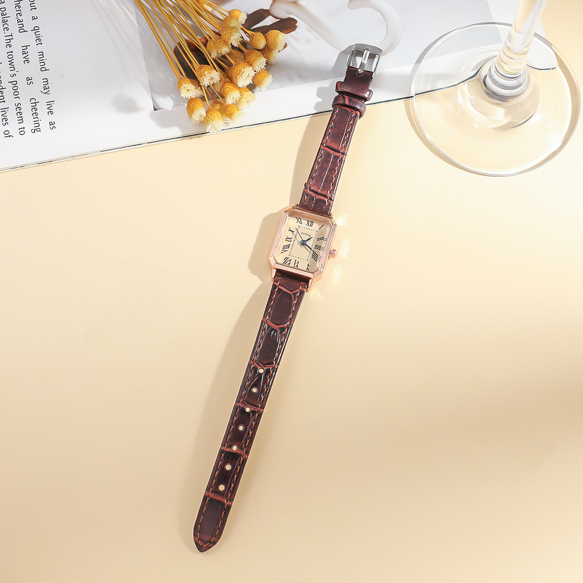 Women Retro Square Watch Roman - огляд і ціна Watches & Jewelry Tsukiu