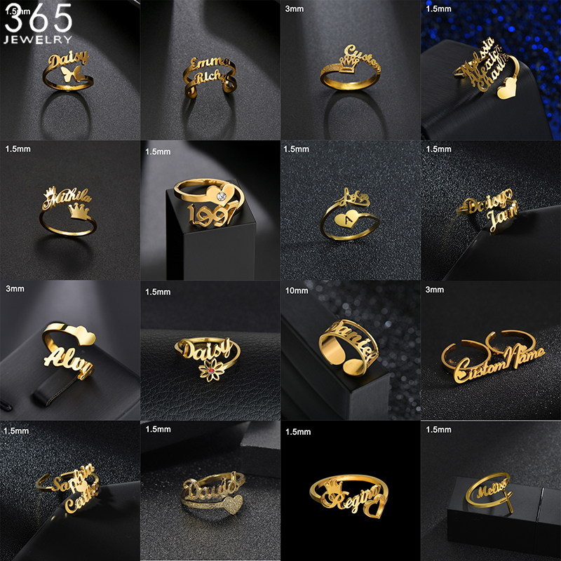36 Styles Custom Name Ring For - огляд і ціна Couple Ring Set