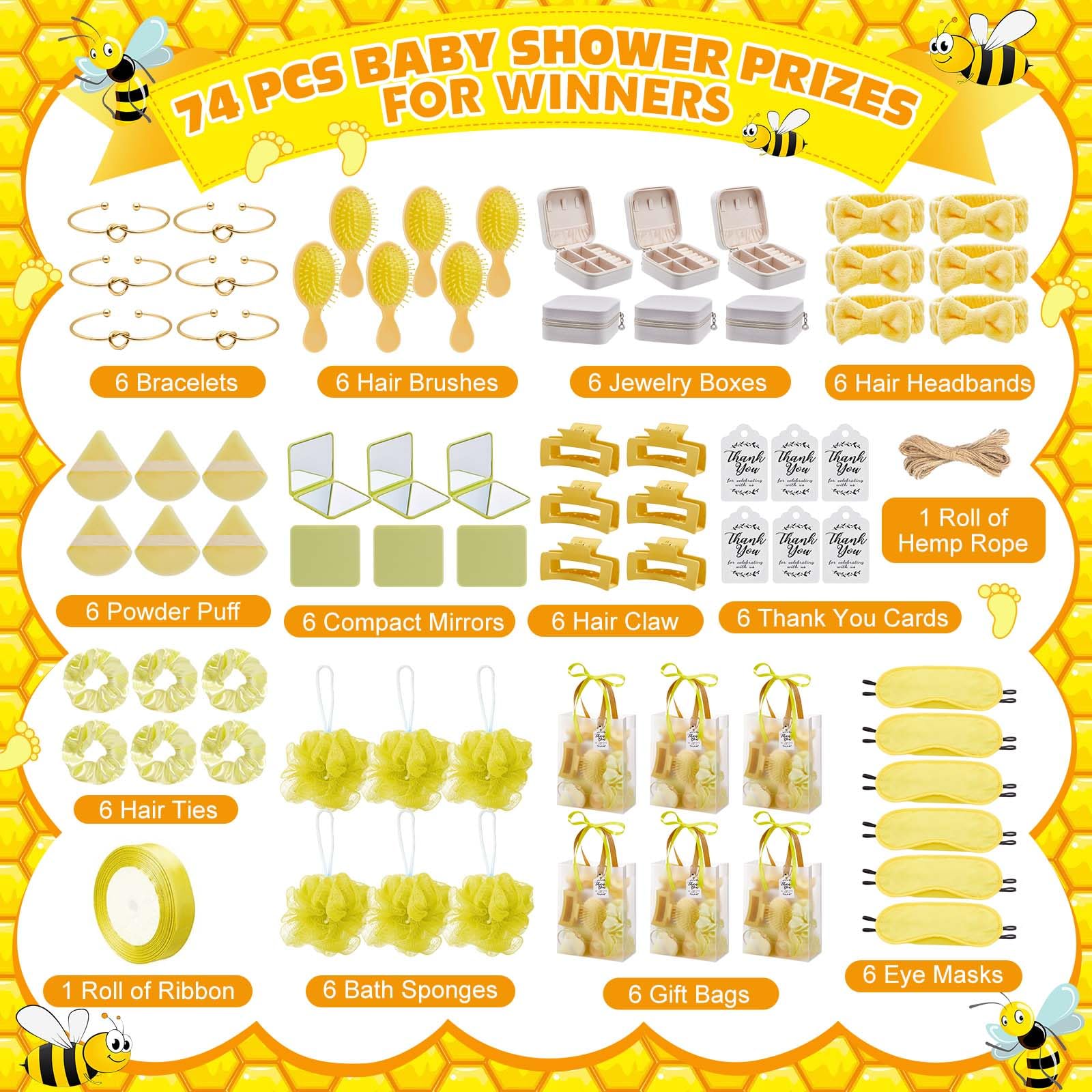 74Pcs Baby Shower Prizes for G - огляд і ціна Jewelry & Watches Store