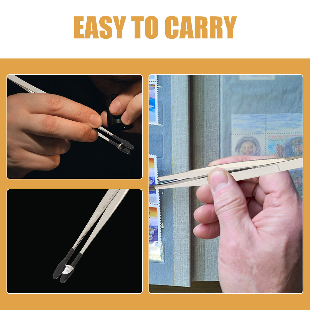 5Pcs Flat Head Tweezers for St - огляд і ціна Collectors Coins Jewelry & Watches Of Smithtown Reviews